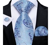 Grey And Gold Color Paisley 8cm Necktie Handkerchief Cufflinks Black Pink Grey Floral Wedding Party Silk Ties for Men Gift