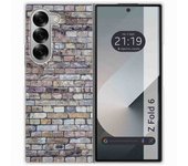 Tumundosmartphone Funda Carcasa Dura para Samsung Galaxy Z Fold 6 5G diseño Ladrillo 02 Dibujos