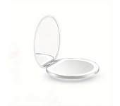 Compact Pocket Touch Makeup Mirror with LED 2 Face Sides with Light 1X/5X Magnifying 3 Colors Foldable Cosmetic Charge Mirror