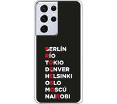 Funda compatible con Samsung Galaxy S21 Ultra - S30 Ultra (4G/5G) - Profesor Rojo Fondo Negro