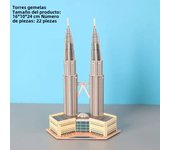 3D Puzzle World Famous Building Mosaic Model Children's Educational Handmade Toy Eiffel Tower Paper Assembly  Educational Toys