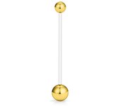 14G Pregnancy Clear Belly Button Rings Flexible Bioplast Sport Maternity Belly Navel Retainer Industrial Earring Body Piercing