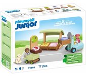 Playmobil Junior Puesto Ecológico y Carretilla Elevadora 71691