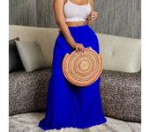 Wide Leg Pants Trousers Pleated for Woman 2024 High Waisted Floor Length Elegant Ladies Birthday Party Dinner Bottoms Pants Hot