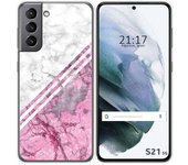 Tumundosmartphone Funda Gel Tpu para Samsung Galaxy S21 5G diseño Mármol 03 Dibujos