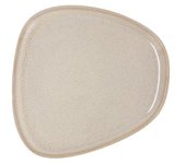 Bidasoa IKONIC Plato Llano Gres Blanco 14x13,6cm. Borde Fino. Apto Microondas. Relieves Orgánicos.