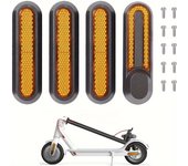 4pcs/set Reverse Smooth Car Rear Wheel Cover with Screws Rear Wheel Protective Decorative Shell Compatible with M365/PRO/PRO2