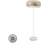 Fabrilamp - Pie Salon Nepal 3p 1xe27 Blanco/oro 160x40x40 Cm