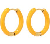 1 Pair Stainless Steel Candy Color Enamel Hoop Earrings Women Kids Earrings Gifts Fashion Children Jewelry Huggie Wholesale