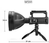 Portable Strong Light Long-range LED Flashlight USB Output Rechargeable Hand Lamp High Power Handheld Searchlight