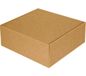Caja para Tarta Kraft Glotomania - 25 Cm X 25 Cm X 10 Cm