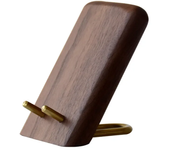 Lazy Desktop Tablet Holder Universal Table Cell Phone Support Mobile Phone Holder Wooden Walnut Stand for iPhone 15 Samsung iPad