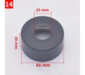 2PCS Black Stainless Steel Water Pipe Wall Covers Shower Chrome Finish Faucet Decorative Cover Kitchen Bathroom Accessories