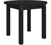 vidaXL Mesa de centro de madera maciza de pino Ø 55x45 cm Natural, Blanco, Gris Mesita de Salón o Comedor o Auxiliar Mesa de Café Meuble Salón