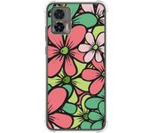 Funda Silicona Antigolpes para Motorola Edge 30 Neo 5G diseño Flores 02 Dibujos