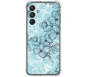 Tumundosmartphone Funda Silicona Antigolpes para Samsung Galaxy M55 5G diseño Flores 03 Dibujos
