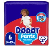 Dodot Pañales Bebé Pants Talla 6 (14-19 kg), PACK DE (27, 54, 81, o 108) Pañales, Pañal-Braguita con Ajuste 360° Anti-Fugas, Pack Mensual