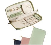 Bolsa de viaje portáthil de moda para guardarJoyas, Collares, pendientes, anillos y pulseras, artículos Esenciales de viaje.