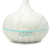 Phoenix Technologies Humidificador Aromaterapia Ultrasónico 400ml LED 7 Colores