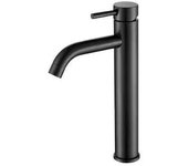 VALAZ Jabalón Grifo de lavabo alto monomando fabricado en latón de color negro mate