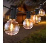 9M /15M Fairy Wedding String Light Christmas Retro LED Globe Festoon Bulb LED Fairy String Light Outdoor Party Garden Garland