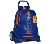 Mochila con Carro Evolution Valencia Basket 32X44X16Cm (Safta 612084860)