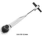 1PCS Ratchet Hex Wrench 4*5-6*8/ 6*8-10*12/ 10*12-14*17 Cr-Mo Ratchet Allen Key Double End Spanner Key Hand Tools