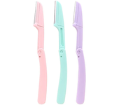 Yunduogirl 3pc Folding Face Shaver Eyebrow Trimmer Blade Anti-Scratch Razor Makeup Tools Eyebrow Trimmer Face Razor for Women