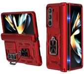 360° Magnetic Ring Stand Kickstand for Samsung Galaxy Z Fold 6 5 5G Heavy Duty Armor Hinge Protection Cover