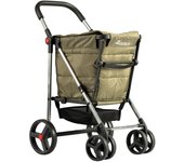 CARRO COMPRA ROLSER BAS001 BASKET POLAR 4 RUEDAS 2GIRAT. PLEG. KAKI