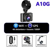 Dash Cam Dual Lens 4K UHD Recording Car Camera DVR Night Vision Video Recorder Built-In GPS Wi-Fi Support 24H Parking