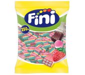 Fini Golosinas caramelos de goma Bolsa de 250u gran surtidos de modelos a elegir fresas salvajes,dedos brillos,dentaduras,huevos fritos,melones,tropy jelly,moras,melecoton,ladrillos,gusanos,huesos brillo,cerezas,beso,botella cola,calaveras,pulpos etc...