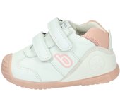 Deportivos marca BIOMECANICS para niña en color blanco-rosa. DEPORTIVO SAUVAGE