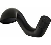 Grifo mezclador de Cascada para a lavabo de Diseño de baño, Grifos de Agua fría y Caliente, Negro
