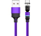 540 Degrees Rotate Magnetic Cable Charging Micro USB Type C IPone Cable For iPhone13 Pro Max Samsung Xiaomi USB Cord Wire Cable