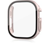 Glass+case For Apple Watch Ultra 1-2 49mm Strap Smartwatch PC Bumper+Screen Protector Tempered HD Cover IWatch Band Accessories