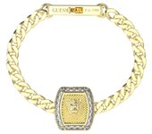 Guess Pulsera Hombre Lion King De Acero Dorado