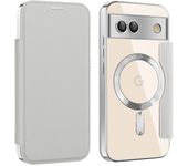 Luxury TPU Flip Card Holder Leather Phone Case for Google Pixel 9 Pro 9 Pro XL 8A 7A for MagSafe Magnetic Wireless Charge Cover