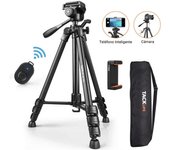 TACKLIFE MLT-02 Trípode de Cámara (48cm-150cm), 360° Trípode Portátil, Fuerte Estabilidad Envío 24Horas