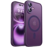 Magnetic Luxury Armor Shockproof Case For iPhone 16 15 14 13 12 11Pro Max For Magsafe Wireless Charge Matte Translucent PC Cover