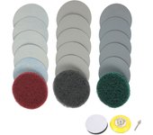 21Pcs 3Inch 75mm Sanding Disc Pad 240-10000 Grit Sandpapers Abrasive Polishing Pad Kit for Dremel Rotary Tool Rust Paint Removal