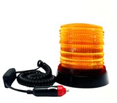MAGIC SELECT Luz Estroboscópica LED DC10-30V. Rotativo con Base Magnética. Luz de Emergencia Intermitente para Camión, Vehículos Agrícolas o con Enchufe para Mechero de Coche, Flash de Advertencia Alta Intensidad