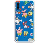 Funda original compatible con Samsung Galaxy A50 - A50s - A30s - Bob Esponja Multipersonaje