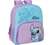 Mochila Sweet Stitch Disney 38cm adaptable. Mochila ergonómica con amplio espacio. Diseño resistente y versátil para llevar tus pertenencias con estilo.