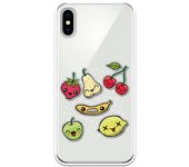 Funda compatible con iPhone X - XS - Frutas Sticker