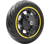10Inch Front Wheel Hub Assembly with Vacuum Tire For Ninebot Max G30 Electric Scooter Accessories Durable Explosion-proof Tyre