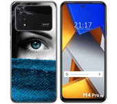 Funda Silicona para Xiaomi POCO M4 Pro 4G diseño Ojo Dibujos