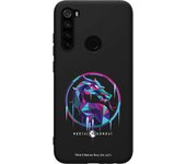 Funda original compatible con Xiaomi Redmi Note 8 Negro con un diseño de Mortal Kombat Logo Ice
