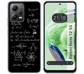 Funda Silicona para Xiaomi Redmi Note 12 5G diseño Formulas Dibujos