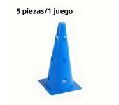 5pcs 32CM Perforated Sign Barrels Obstacles Road Cones Barricades Soccer Basketball Training Equipment
